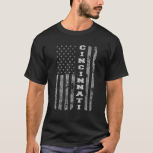 Cincinnati Ohio American Flag T-Shirt