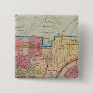 Cincinnati, Ohio and vicinity 15 Cm Square Badge