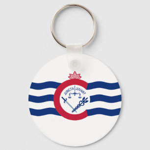 Cincinnati (Ohio) City flag Keychain