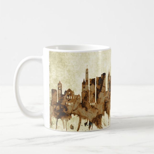 Cincinnati Ohio Cityscape Coffee Mug (Left)