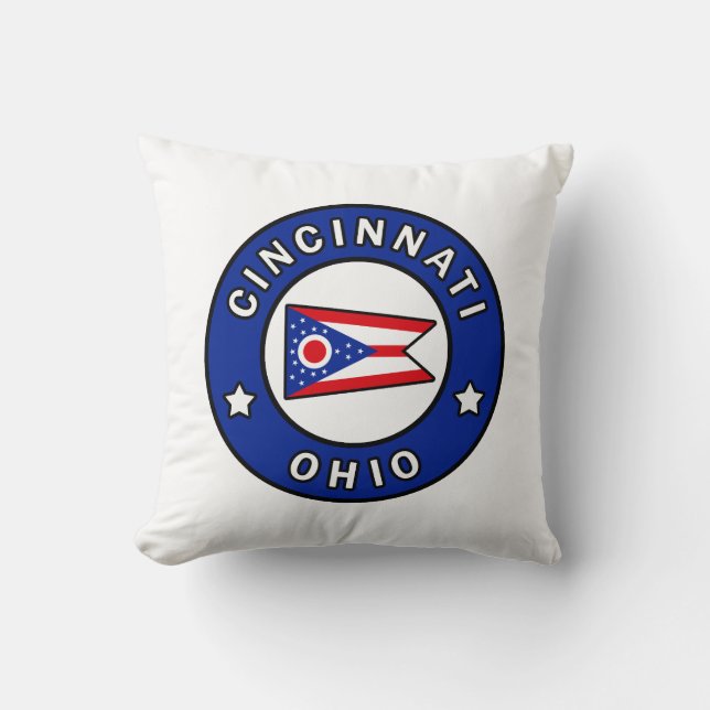Cincinnati Ohio Cushion (Front)