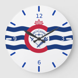 Cincinnati (Ohio) flag Large Clock