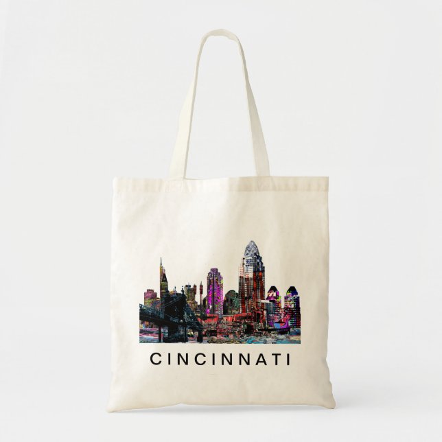 Cincinnati, Ohio in graffiti Tote Bag (Front)
