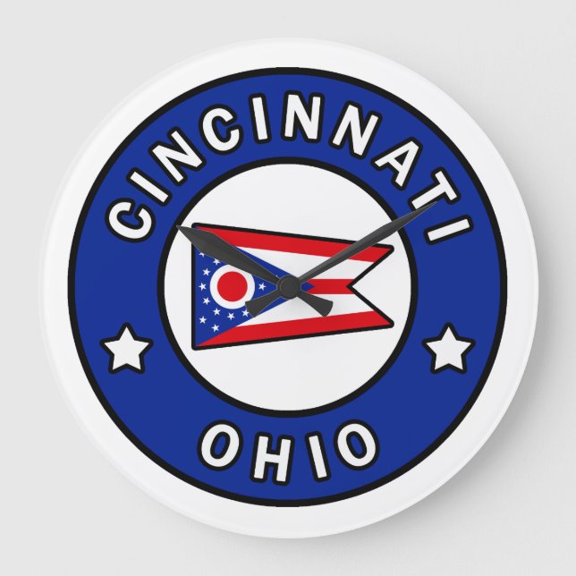 Cincinnati Ohio Large Clock (Front)