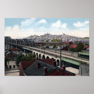 Cincinnati Ohio Mt Adams Poster