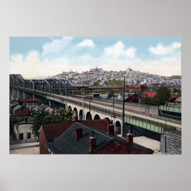 Cincinnati Ohio Mt Adams Poster (Front)