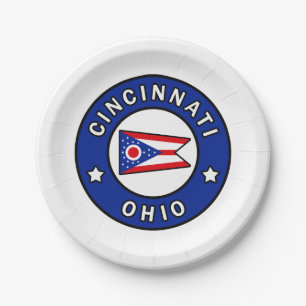 Cincinnati Ohio Paper Plate