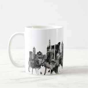 Cincinnati Ohio Skyline BW Coffee Mug