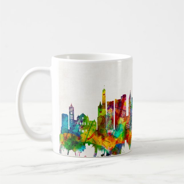 Cincinnati Ohio Skyline Coffee Mug (Left)