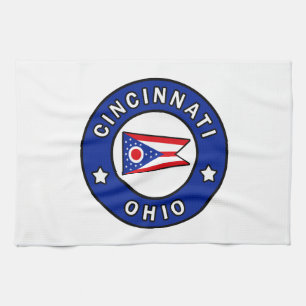 Cincinnati Ohio Tea Towel