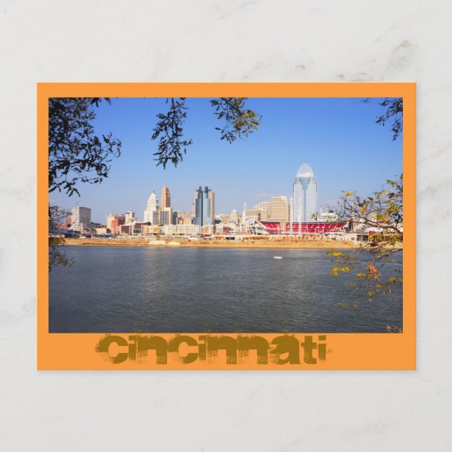 Cincinnati, Ohio, The Queen City Postcard (Front)