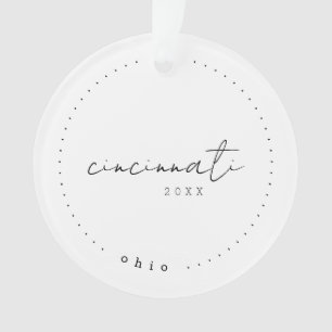 Cincinnati Ohio Travel United States Simple Ornament