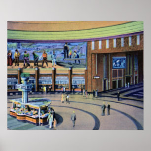 Cincinnati Ohio Union Station Terminal Poster