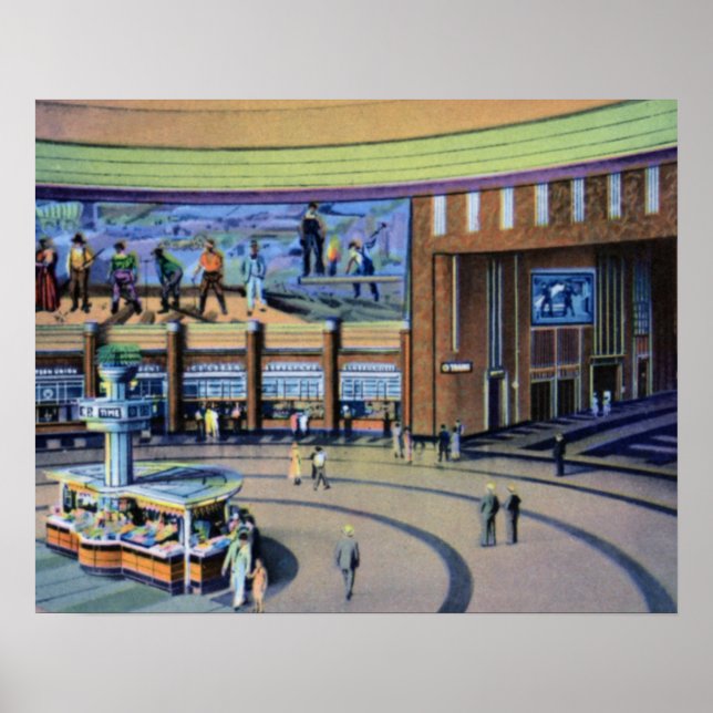 Cincinnati Ohio Union Station Terminal Poster (Front)