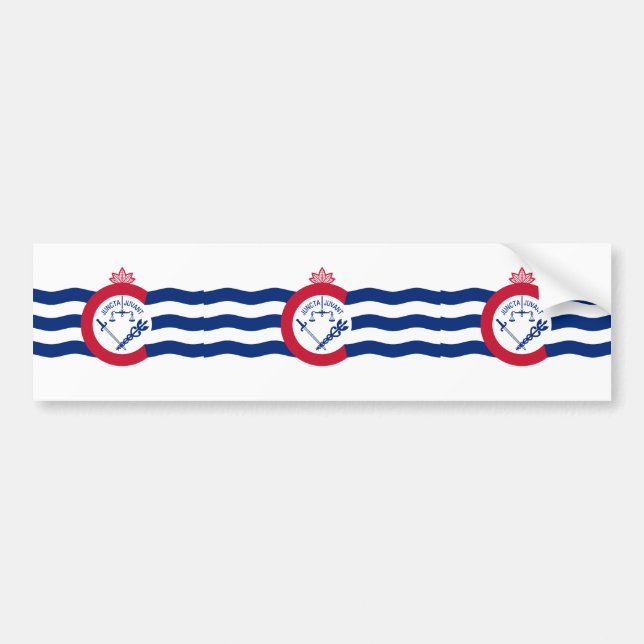 Cincinnati, Ohio, United States flag Bumper Sticker (Front)