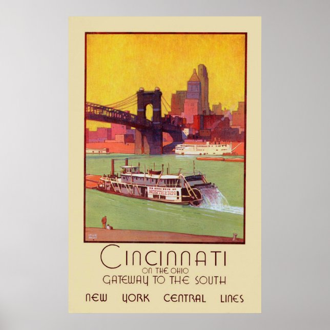 Cincinnati on the Ohio Gateway to the South Poster (Front)
