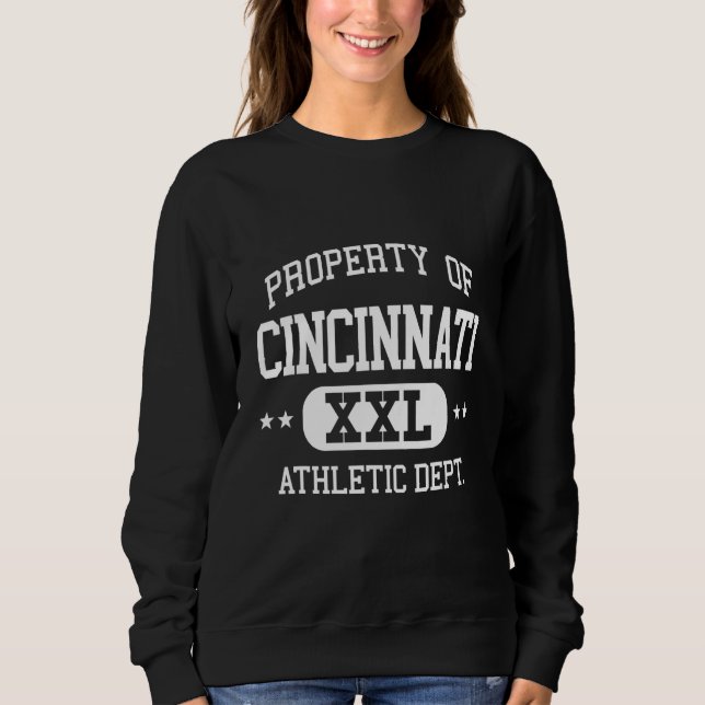 Cincinnati Retro Athletic Property Dept Sweatshirt (Front)