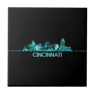 Cincinnati Skyline Ceramic Tile