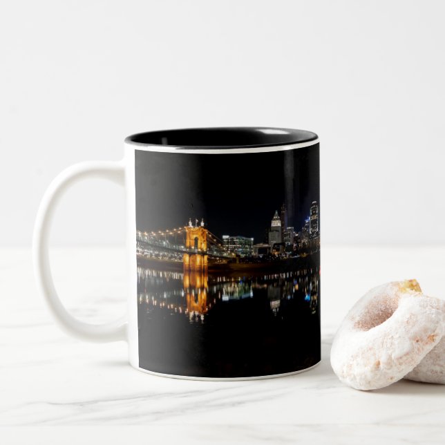 Cincinnati Skyline Mug (With Donut)