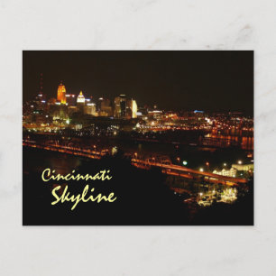 Cincinnati Skyline Postcard