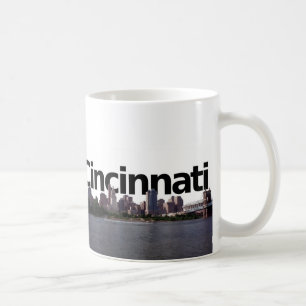 Cincinnati Skyline with Cincinnati in the sky abov Coffee Mug