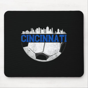 Cincinnati Soccer Distressed Cincy nati Mouse Pad