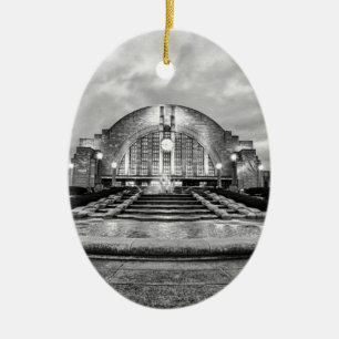 Cincinnati Union Terminal Ceramic Ornament