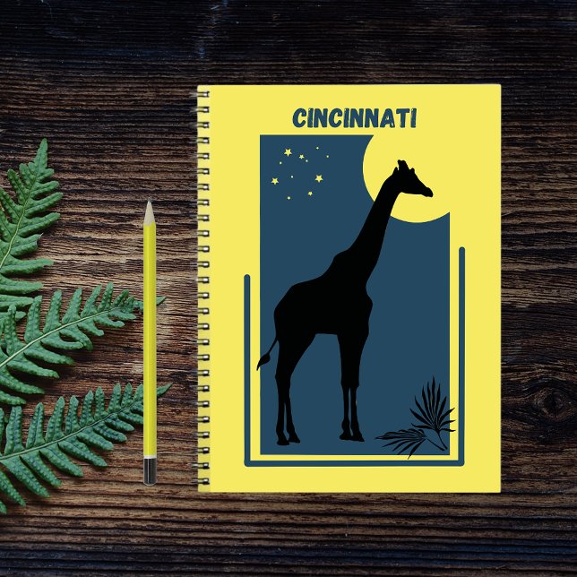 Cincinnati Zoo Ohio Vintage Giraffe Notebook (Creator Uploaded)
