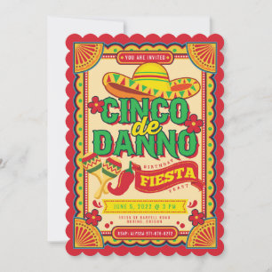 Cinco de Danno Fiesta Invitation