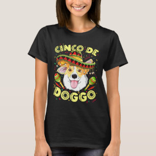 Cinco De Doggo Mayo Corgi Men Women Dog Sombrero T-Shirt