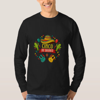 Cinco De Drinko 5 De Mayo Drinko De Mayo Mexican T-Shirt