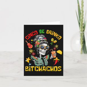 Cinco De Drinko Achos Cinco De Mayo Drinking Card
