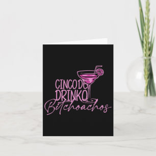 Cinco De Drinko Achos Funny Cinco De Mayo Drinking Card
