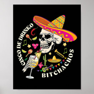 Cinco De Drinko Achos Men Women Drinking Cinco De Poster