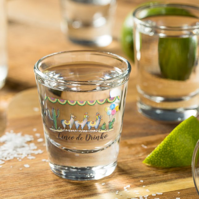 “Cinco De Drinko" | Fiesta Llama Shot Glass (Creator Uploaded)
