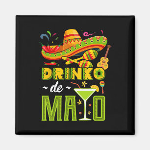 Cinco De Drinko Fiesta Mexican Cinco De Mayo Party Magnet