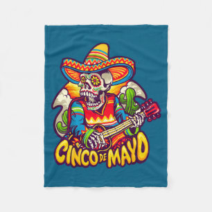 Cinco de drinko funny cinco de mayo party drinking fleece blanket
