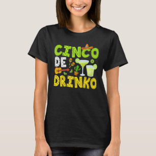 Cinco De Drinko Margarita Cinco De Mayo Fiesta Par T-Shirt
