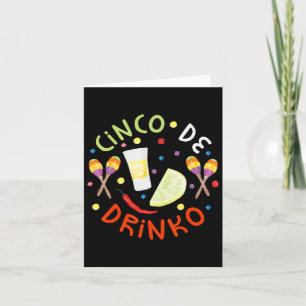 Cinco De Drinko Shirt Men Women Cinco De Mayo Part Card
