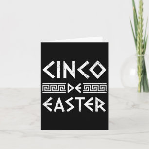 Cinco De Easter Funny Cinco De Mayo Orthodox Greek Card