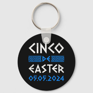 Cinco De Easter Funny Cinco De Mayo Orthodox Greek Key Ring
