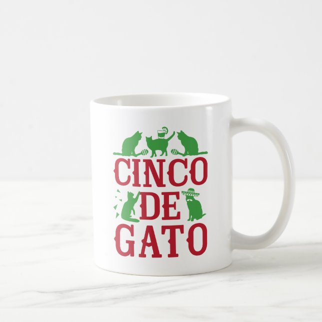 Cinco De Gato Coffee Mug (Right)