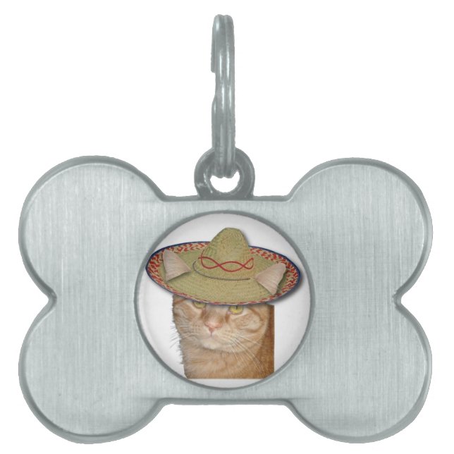 Cinco de Gato Pet ID Tag (Front)