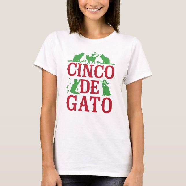 Cinco De Gato T-Shirt (Front)