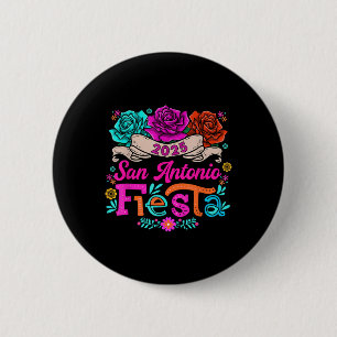 Cinco De Mayo 2025 Fiesta Squad Fiesta San Antonio 6 Cm Round Badge