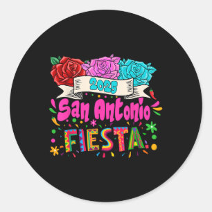 Cinco De Mayo 2025 Fiesta Squad Fiesta San Antonio Classic Round Sticker