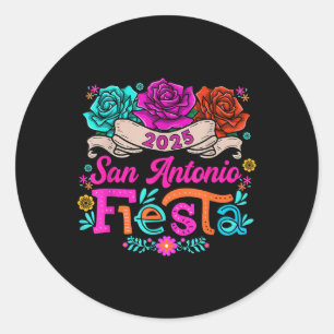 Cinco De Mayo 2025 Fiesta Squad Fiesta San Antonio Classic Round Sticker