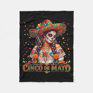 Cinco de mayo 2026 mexican fiesta 5 de mayo girlsC Fleece Blanket
