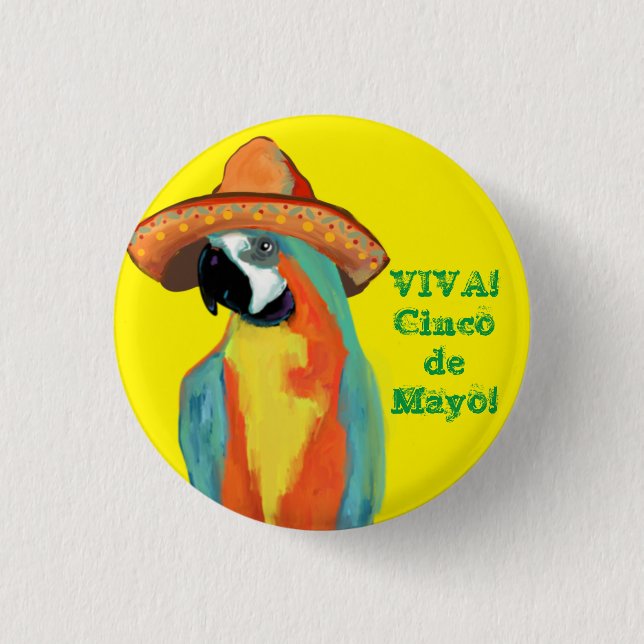 CINCO DE MAYO 3 CM ROUND BADGE (Front)