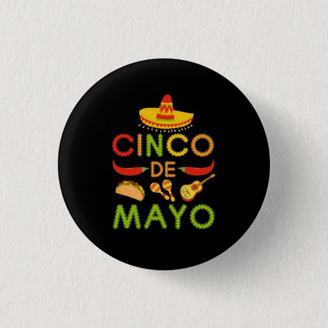 Cinco de Mayo 3 Cm Round Badge (Front)